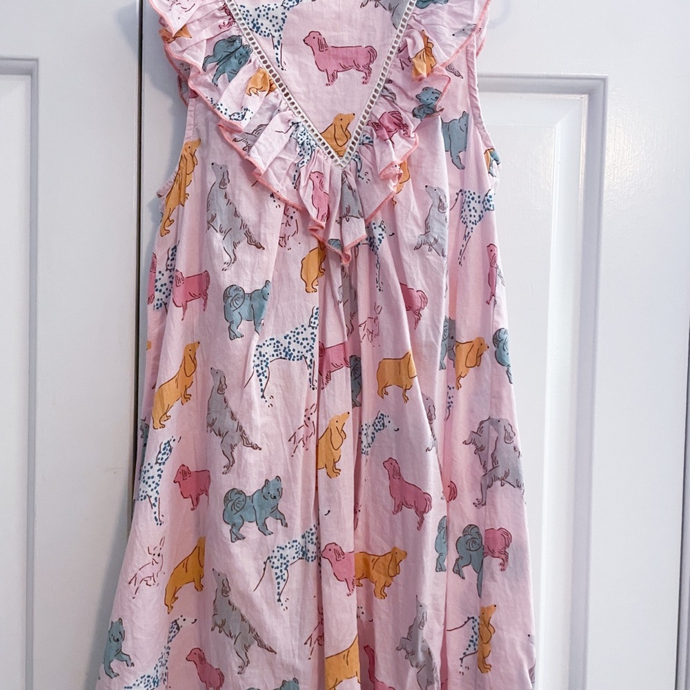 Pink Chicken Marley Dress with dogs, size 6